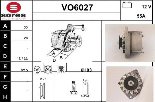 Sera VO6027 - Alternator furqanavto.az