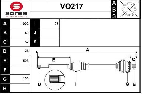 Sera VO217 - Sürücü mili furqanavto.az