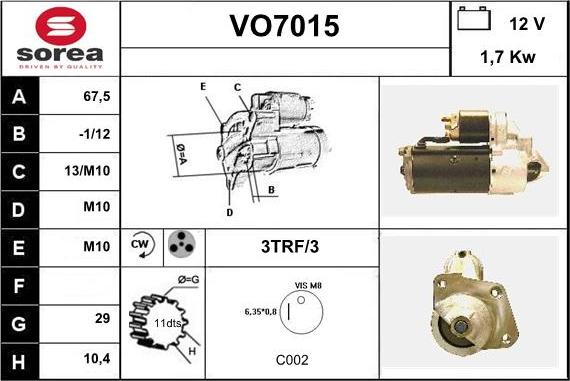 Sera VO7015 - Başlanğıc furqanavto.az