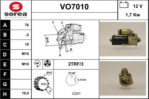 Sera VO7010 - Başlanğıc furqanavto.az