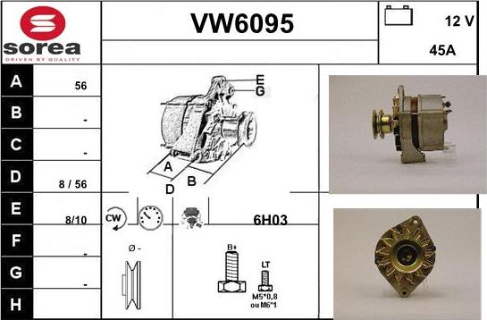 Sera VW6095 - Alternator furqanavto.az