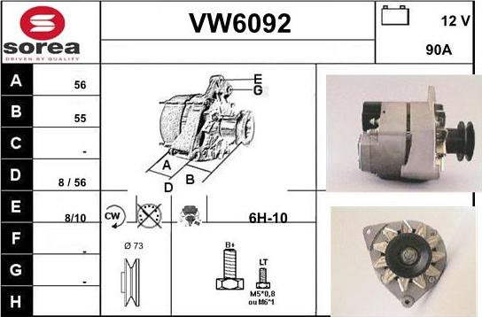 Sera VW6092 - Alternator furqanavto.az