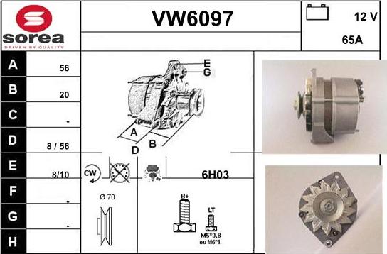 Sera VW6097 - Alternator furqanavto.az