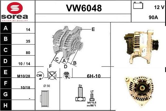 Sera VW6048 - Alternator furqanavto.az