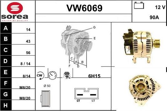 Sera VW6069 - Alternator furqanavto.az