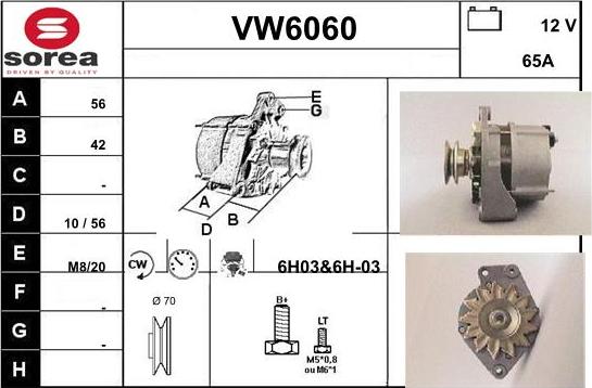 Sera VW6060 - Alternator furqanavto.az