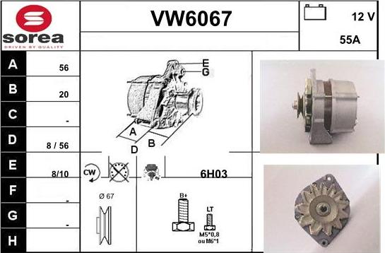 Sera VW6067 - Alternator furqanavto.az