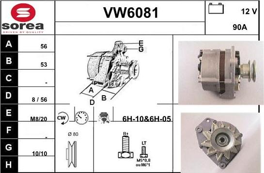 Sera VW6081 - Alternator furqanavto.az
