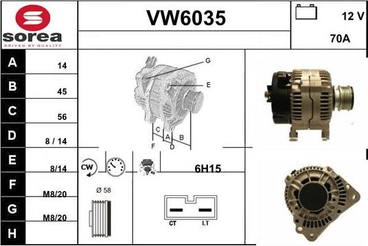 Sera VW6035 - Alternator furqanavto.az