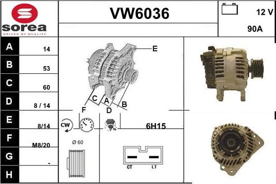 Sera VW6036 - Alternator furqanavto.az