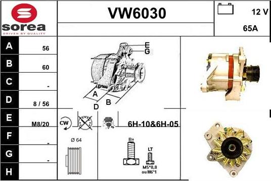 Sera VW6030 - Alternator furqanavto.az