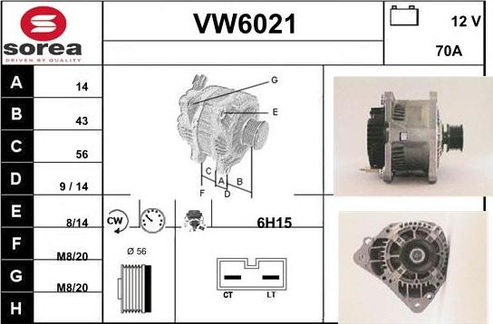 Sera VW6021 - Alternator furqanavto.az