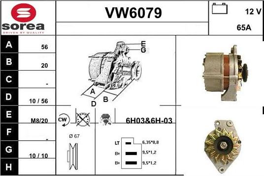 Sera VW6079 - Alternator furqanavto.az