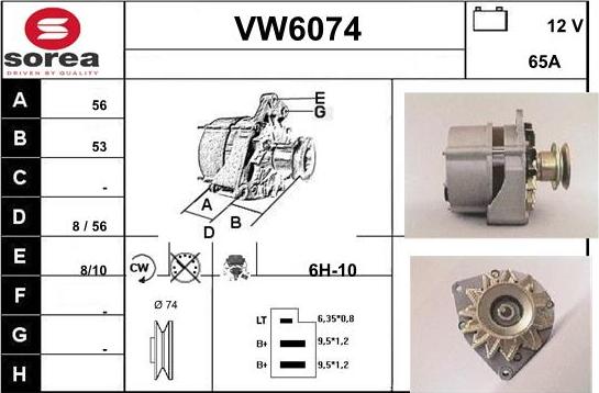 Sera VW6074 - Alternator furqanavto.az