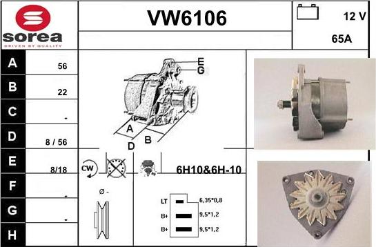 Sera VW6106 - Alternator furqanavto.az