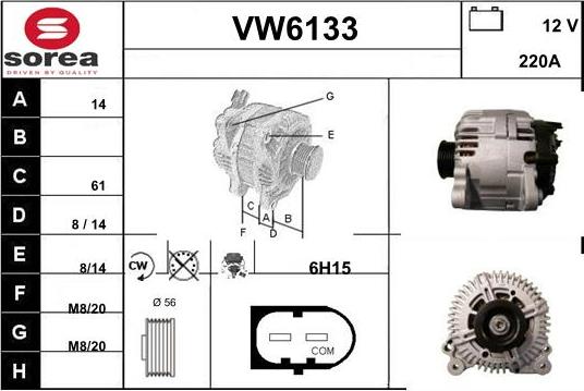 Sera VW6133 - Alternator furqanavto.az