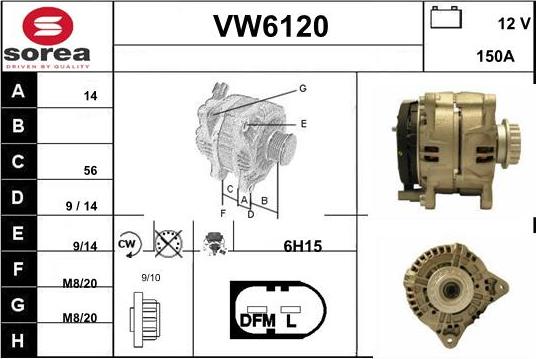 Sera VW6120 - Alternator furqanavto.az