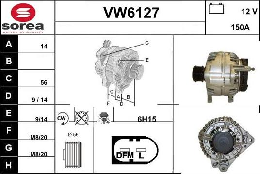 Sera VW6127 - Alternator furqanavto.az