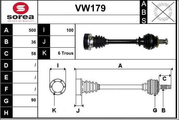 Sera VW179 - Sürücü mili furqanavto.az