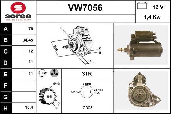 Sera VW7056 - Başlanğıc furqanavto.az