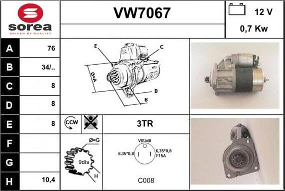 Sera VW7067 - Başlanğıc furqanavto.az