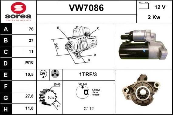 Sera VW7086 - Başlanğıc furqanavto.az