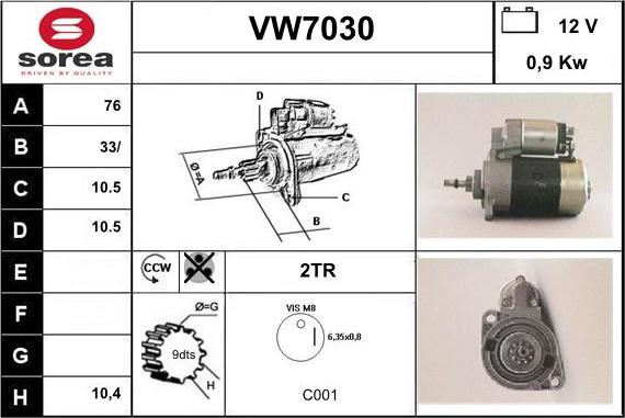 Sera VW7030 - Başlanğıc furqanavto.az