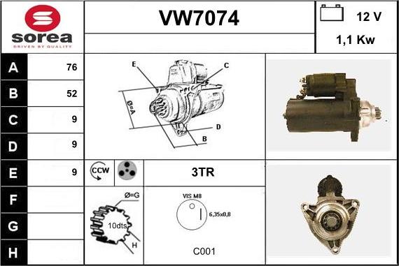 Sera VW7074 - Başlanğıc furqanavto.az