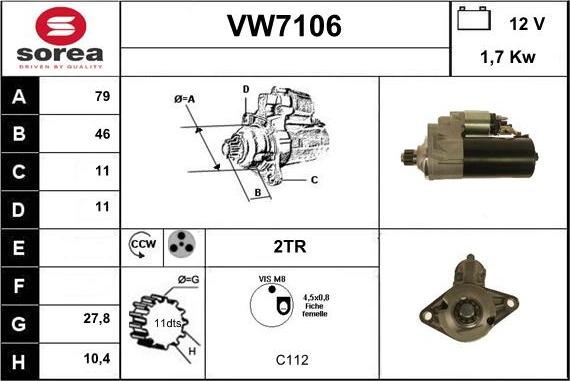 Sera VW7106 - Başlanğıc furqanavto.az