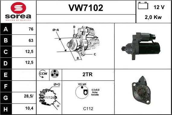 Sera VW7102 - Başlanğıc furqanavto.az