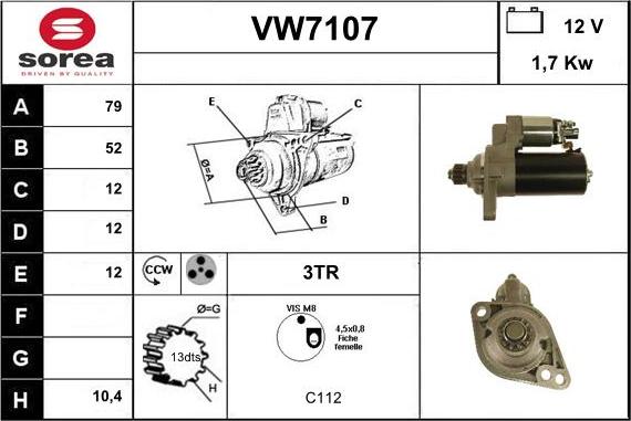 Sera VW7107 - Başlanğıc furqanavto.az