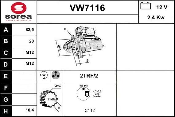 Sera VW7116 - Başlanğıc furqanavto.az