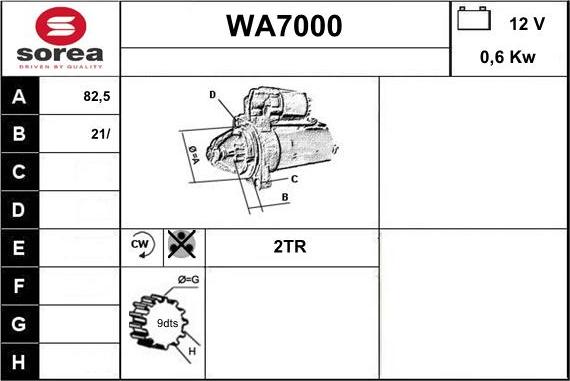 Sera WA7000 - Başlanğıc furqanavto.az