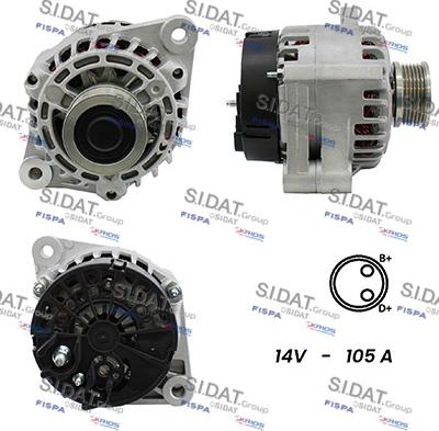 Sidat A12DE0050A2 - Alternator furqanavto.az