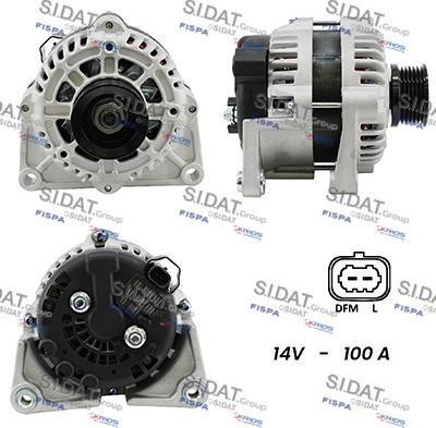 Sidat A12DR0643A2 - Alternator furqanavto.az