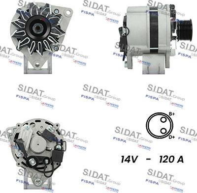 Sidat A12ML0100A2 - Alternator furqanavto.az