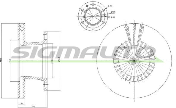 SIGMAUTO DB0112V - Əyləc Diski furqanavto.az