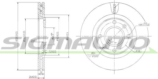 SIGMAUTO DBA870V - Əyləc Diski furqanavto.az