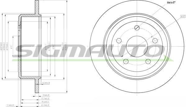 SIGMAUTO DBB958S - Əyləc Diski furqanavto.az