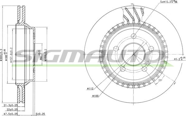 SIGMAUTO DBB457V - Əyləc Diski furqanavto.az