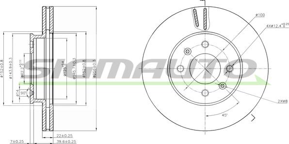 SIGMAUTO DBB603V - Əyləc Diski furqanavto.az