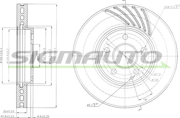 SIGMAUTO DBB638V - Əyləc Diski furqanavto.az