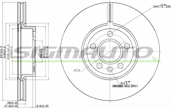 SIGMAUTO DBB160V - Əyləc Diski furqanavto.az