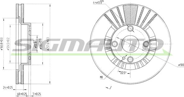 SIGMAUTO DBB105V - Əyləc Diski furqanavto.az