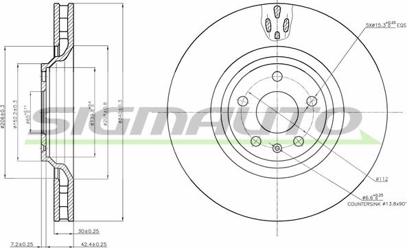 SIGMAUTO DBB847V - Əyləc Diski furqanavto.az