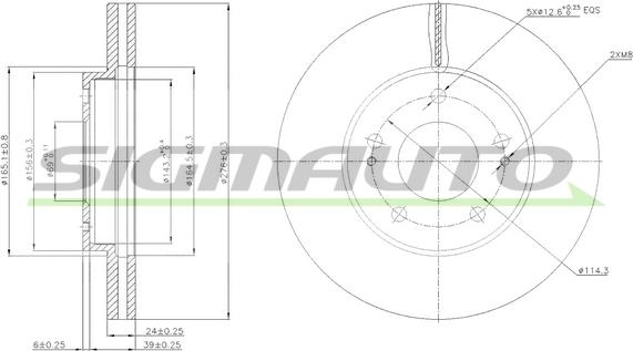 SIGMAUTO DBB393V - Əyləc Diski furqanavto.az