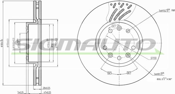 SIGMAUTO DBB324V - Əyləc Diski furqanavto.az