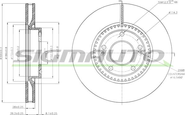 SIGMAUTO DBB795V - Əyləc Diski furqanavto.az