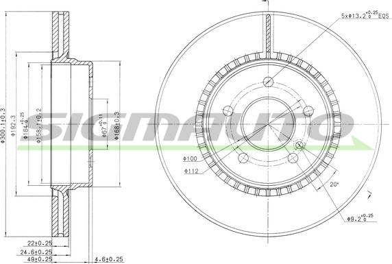 SIGMAUTO DBB764V - Əyləc Diski furqanavto.az