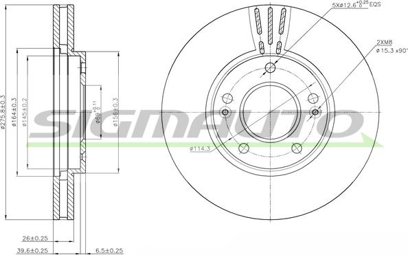 SIGMAUTO DBB786V - Əyləc Diski furqanavto.az